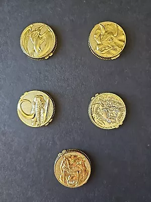 Lot Of 5 Vintage Bandai Mighty Morphin' Power Rangers '91 Morpher Coins See Pics • $89.13