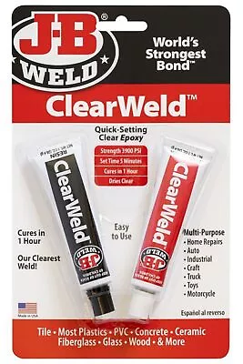 Jb Weld Clearweld Twin Tube • $21.99