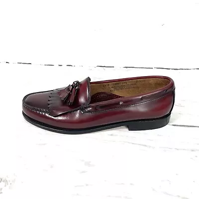 G.H.Bass Weejuns Shoes Men’s 11D Burgundy Tassel Loafers Made In USA EUC • $79.99