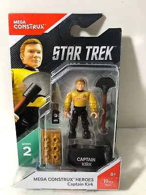 Mega Construx Heroes Captain Kirk Star Trek New • $8.99