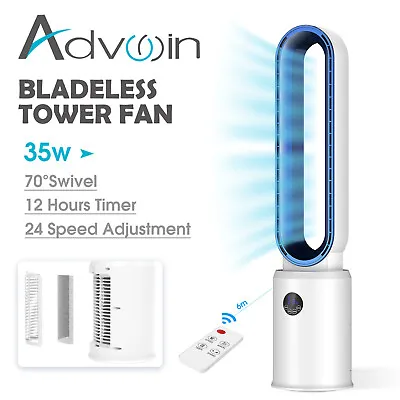 Advwin Bladeless Fan Electric Sleep Timer LED Display Summer Tower Fan • $109.90