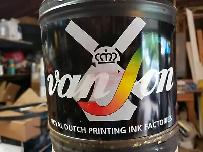 New 5 Lb. Can Van Son Sonagloss Pantone #195 BURGUNDY/RED Printing Ink • $40