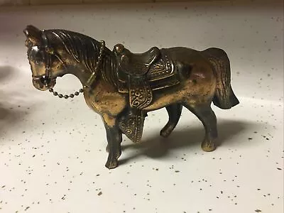 $19 • Buy Vintage Metal Horse Figurine 1950's  4  Tall Carnival Horse