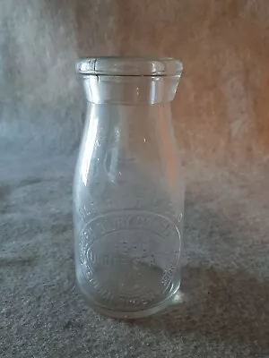 Vintage Half Pint Glass Milk Bottle Linden Dairy Herd State Federal Cambridge MD • $34.99