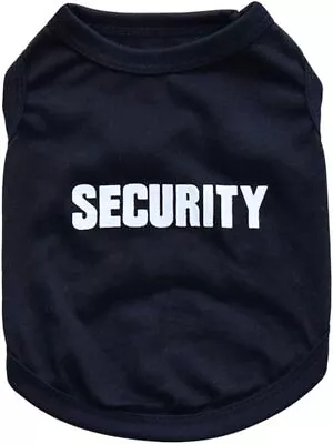 Security Dog T-Shirt Dog Shirt Dog Vest Puppy Shirts Cat Top Tee Puppy Clothing  • $4.95