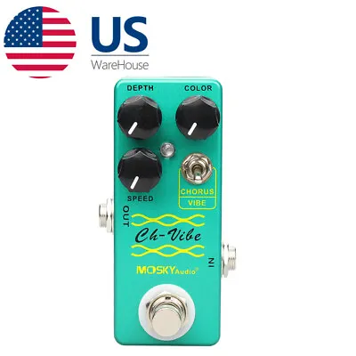 MOSKY CH-VIBE Chorus Mini Electric Guitar Effect Pedal True Bypass Guitar Parts • $29.11