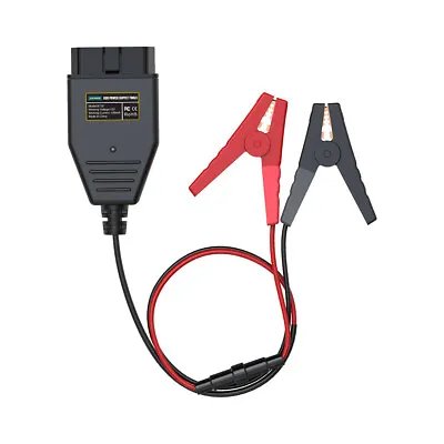 OBDII Connector Car ECU Emergency Power Supply Cable Battery Clamp Memory Saver • $9.99