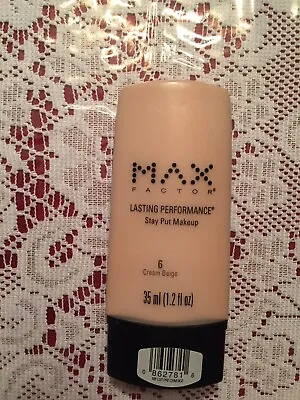 Max Factor Lasting Performance Liquid Foundation / CREAM BEIGE # 6 • $40