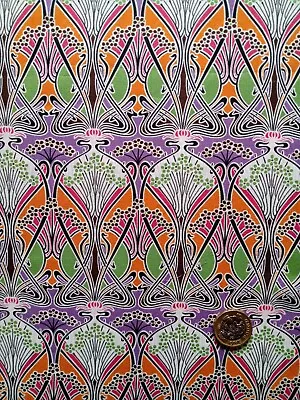 IANTHE ORGANIC ORANGE Liberty Of London Tana Lawn Cotton Approx 33 X 25 Cm • £5