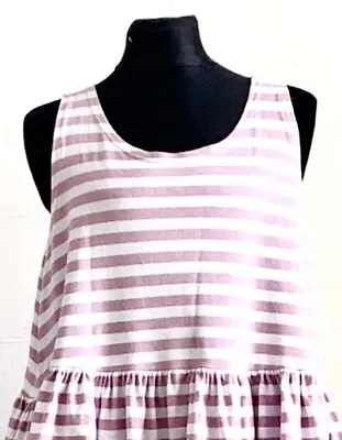 MARIMEKKO Original Dress Size M.Sleeveless Pink Ctriped • $32.99