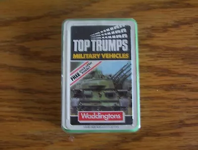 Vintage Waddingtons Top Trumps MILITARY VEHICLES. [complete Pack] • £6.99