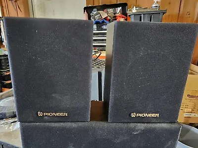 Vintage Pioneer CS-X300-K Surround Speakers Book Shelf 7.5  X 5.5  X 4  - Tested • $19.95