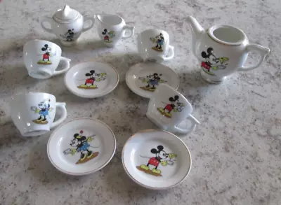 Disney Schylling Children's Play Tea Set Minnie MIckey Easter Mouse? • $28.50