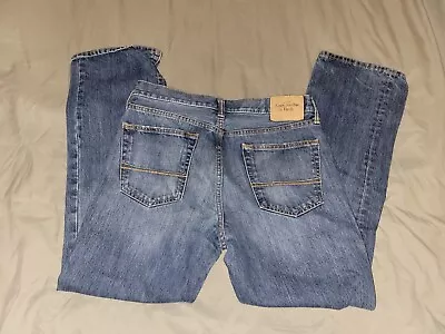 Men's Abercrombie Fitch The Boot Jeans Bootcut Sz 33x32 Button Fly • $19.99