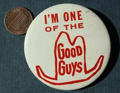 1960s Era Dodge Motor Cars Good Guys Cartoon Cowboy Hat Logo Pin VINTAGE COOL -- • $11.99