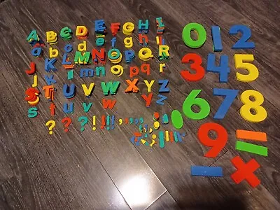 Large Lot Of Foam Magnetic Letters And Numbers • $12.95