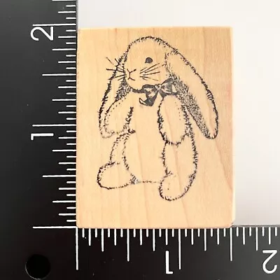 PSX Easter Bunny Rabbit Stuffed Animal D563 Wood Mounted Rubber Stamp • $3.99