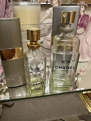 Chanel No.19 Refill Cases & Eau De Toilette X 2 100ml And 50 Ml Bottlessome Left • £25