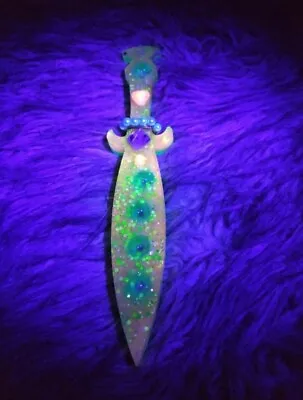 Mermaid Goddess Glow In The Dark Dagger With Iridescent Marbles • $60