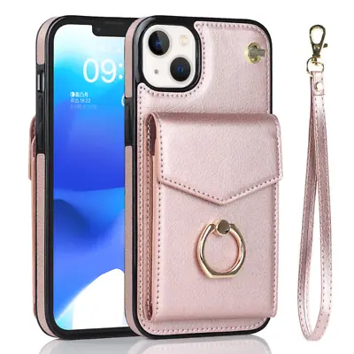 Luxury Leather Wallet Case Cover For IPhone 15 14 13 12 11 Pro Max XR 8 7 Plus • $18.59