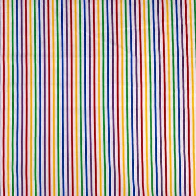 Polycotton Fabric Bright Rainbow Or Pastel Stripes Striped Pride • £1.50