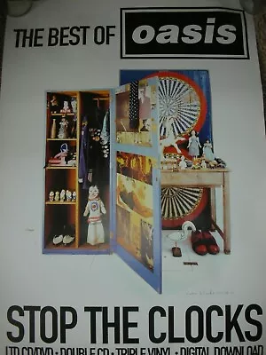 Oasis - Stop The Clocks - Best Of - PROMO POSTER • £14.99