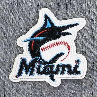 Miami Marlins Embroidered Iron On Patch 2.5” X 2.75” Free Shipping • $4.99