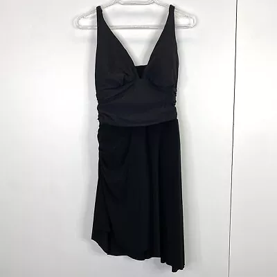 Magicsuit Swimsuit Dress Womens Size 12 Black Asymmetrical One Piece • $49.99