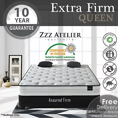 $309 • Buy QUEEN Mattress - Super Firm Mattress W/ Extra Firm Pocket Spring + Ultra HD Foam