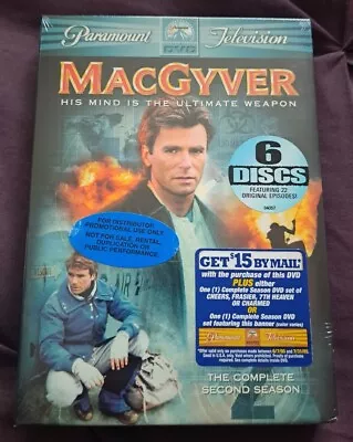 ***macgyver Complete Second Season Dvd 6-disc Set Brand New!!!*** • $7.99