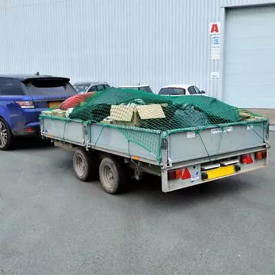 £42.99 • Buy Cargo Nets - Heavy Duty Trailer Nets - 3mm Thick Net & 4ft Tie Cords Included