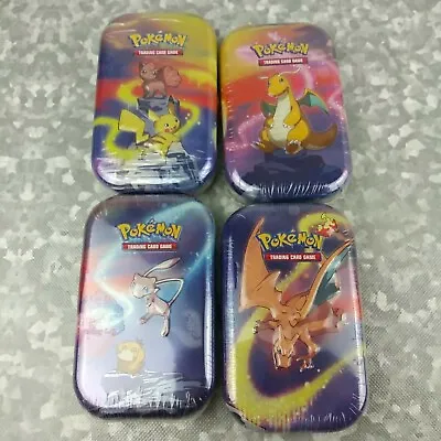 4x Kanto Power Mini Tins Pokemon TCG - 80 Cards Charizard Dragonite Mew Pikachu • $84.99