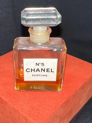 Vintage Chanel No 5 Perfume Bottle 1/2 Oz 2  Tall Made In France 23 Some Left • $99.95