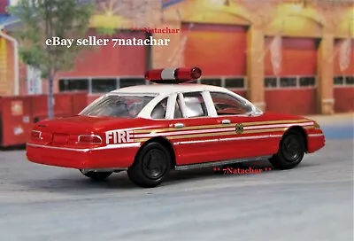 1998 - 2012 Ford Crown Victoria Fire Chief Car Cruiser 1/64 Scale Limited Edit X • $17.98