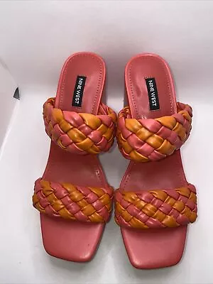 Nine West Wedges Womens Nessie Platform Slide Sandals Size 9.5 (#1139) • $30