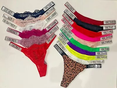 Victoria's Secret Women Bling Underwear Shiny Sexy Thong Strap Panty Rhinestone • $14.75