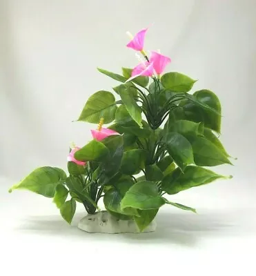 $8.50 • Buy Artificial Plastic Decoration Aquarium Plant For Fish Tank New Big Bush 