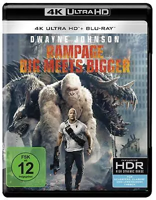 Rampage: Big Meets Bigger 4K Ultra-HD [Blu-ray] (4K UHD Blu-ray) Johnson Dwayne • $73.12