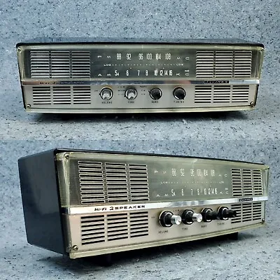 $109 • Buy Lloyds Tube Radio AM/FM Hi-Fi 2 Speakers Vintage Made In Japan Tested Works