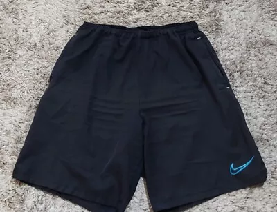 Mens Nike Shorts Black Polyester Sze Medium Vgc See Description #079 • $14.99