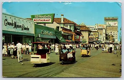 1962 Atlantic City New Jersey Rolling Chairs Grand Mason Blanche Posted Postcard • $8.08