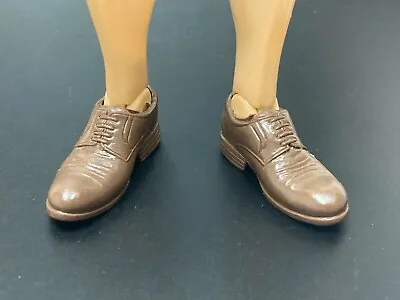 2 MEGO SCALE BROWN DRESS SHOES For 8 INCH FIGURE GREAT FOR CUSTOM (M74) • $3.99