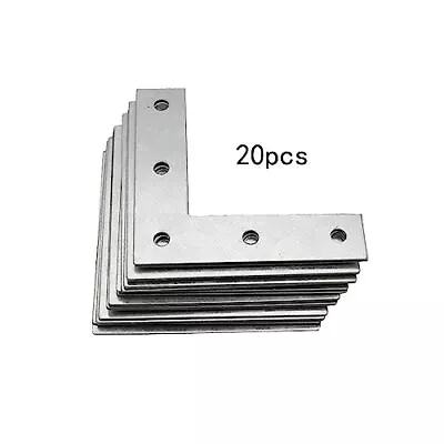 4Inch Flat Plated Corner Braces Bracket 90 Degree Joint Right Angle Bracket • $19.84