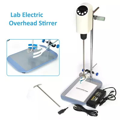 Lab Mixer Overhead Stirrer 40L Top-Mounted Electric Agitator LCD Digital Display • $109.25