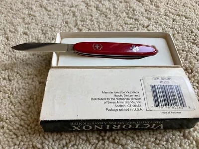 VICTORINOX Swiss Army Brands Boy Scout POCKET KNIFE Red Sentry #1262 One Blade • $93.75