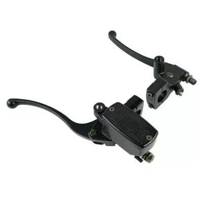 Pair Motorcycle Black 1  25mm Handlebar Brake Master Cylinder And Clutch Lever • $46.54