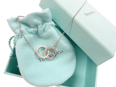 £147.43 • Buy Tiffany & Co. 1837 Interlocking Circles Pendant Necklace Sterling Silver 925 F/S