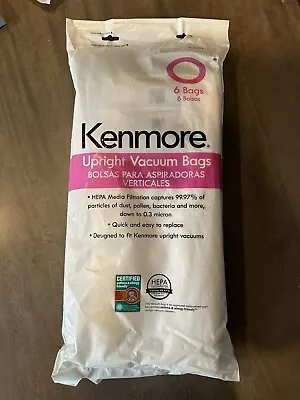 Kenmore 53294 Type O Vacuum Bags HEPA For Upright Vacuums Style 6 Pack NEW OEM • $11.49