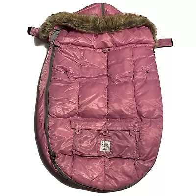 7AM Enfant Le Sac Igloo Lilac Pink Layered Stroller Cover Med 6-18 Months EUC • $39.95