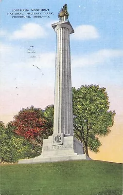 Louisiana Monument National Military Park Vicksburg Mississippi PM 1954 • $3.87